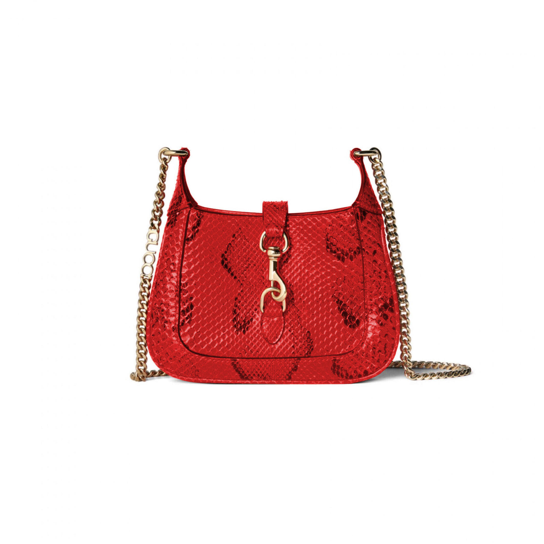 GUCCI JACKIE NOTTE PYTHON MINI BAG 782889 (19.5*18*3.5cm)